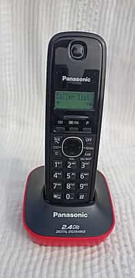 Panasonic KX-TG3411SX Cordless Landline Phone (Black & Red Color) Panasonic KX-TG3411SX Cordless Landline Phone (Black & Red Color)